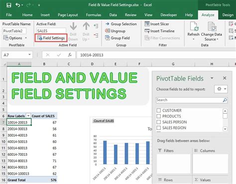Excel Show Pivot Table Settings