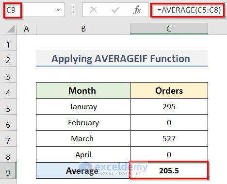 excel skip zero values