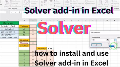 5 Excel Solver Tips