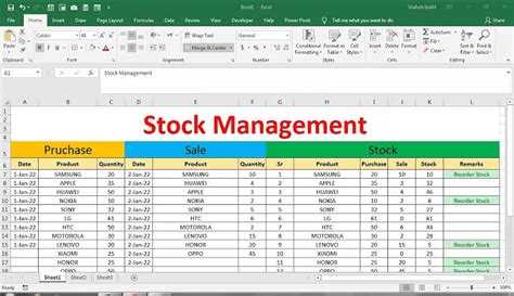 5 Excel Stock Tips