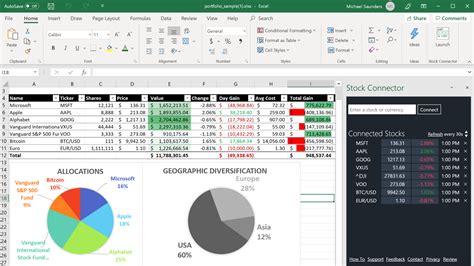 excel stock market add in