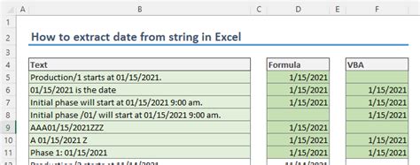 Excel String Of Date