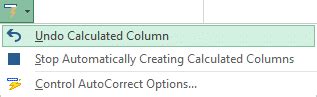 excel table autofill formula not working