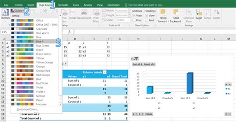 Excel Table Background Color