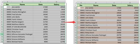 Excel Table Banded Rows Based On Value
