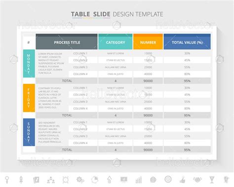 Excel Table Design Templates