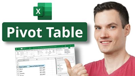 Excel Table Pivot Tutorial