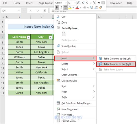 Excel Table Remove Sort
