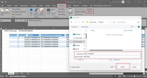Excel Template Xml
