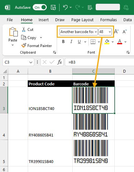 excel to barcode converter online