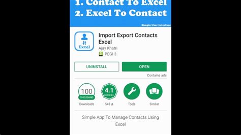 excel to mobile contacts