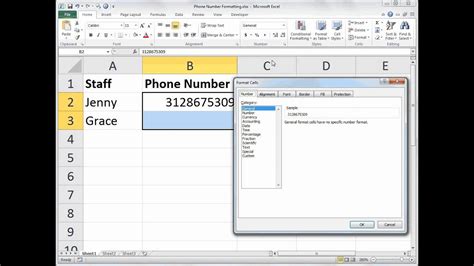 excel to phone number