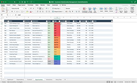 Excel Tracker Examples