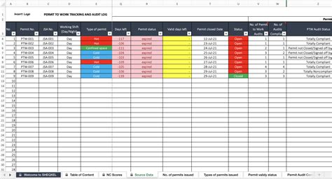 excel tracking sheet examples
