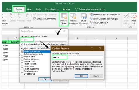Unlock Cells in Excel