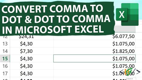 excel use comma as decimal separator