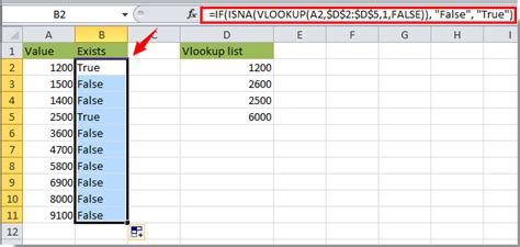 Excel Value If True Vlookup