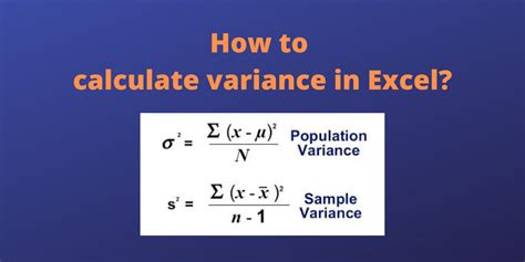 5 Excel Variance Tips