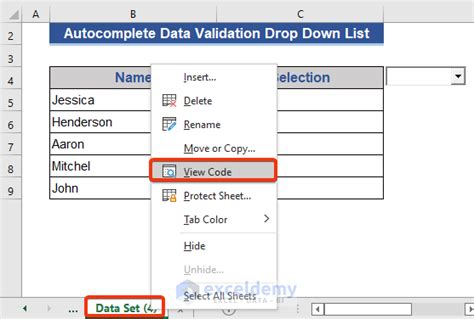 Excel Vba Autocomplete Validation List