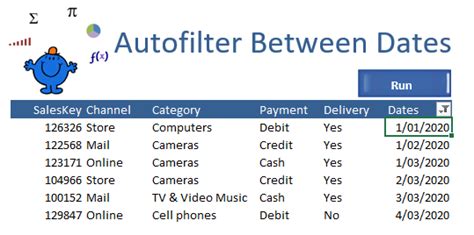 excel vba autofilter between two dates not working