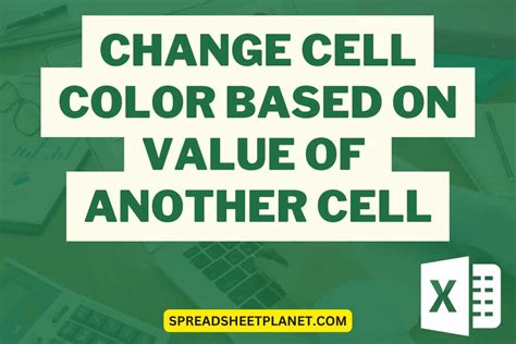 excel vba change cell color based on another cell value