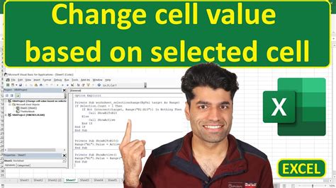excel vba change cell value based on another cell