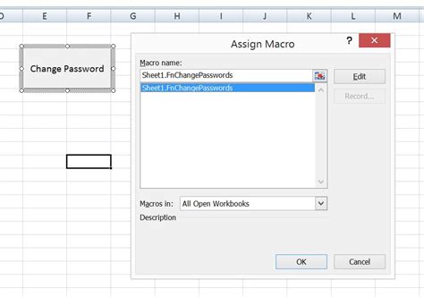 excel vba change password