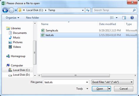 excel vba code open file dialog box