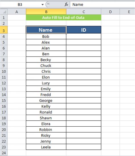 excel vba fill cell based on another cell value