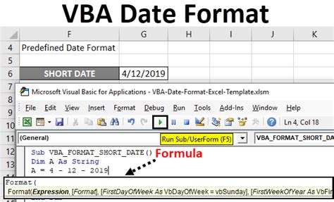 excel vba format date as string