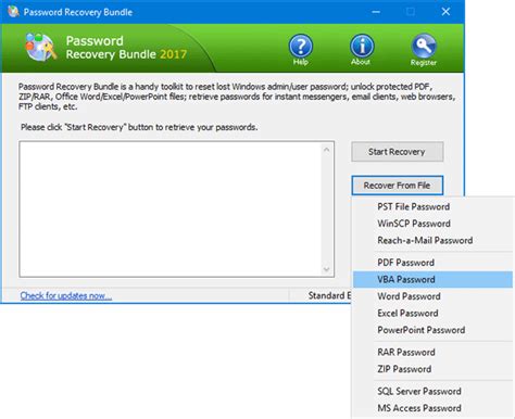 excel vba reset password