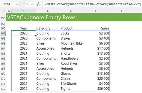 Excel VStack Function