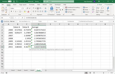 Excel Warning Over Value