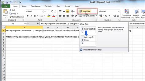 5 Excel Wrap Tips