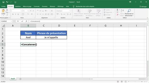 [VIDEO] Assembler des cellules avec la fonction CONCATENER() Excel formation