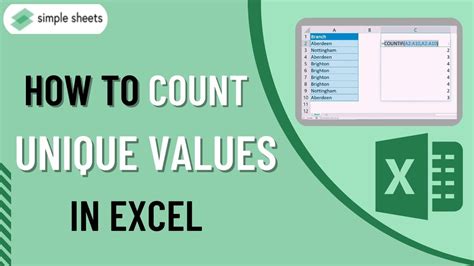 How To Count Unique Values In Excel StepbyStep Guide