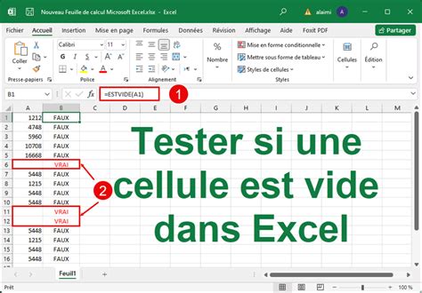 Excel La formule NB.VIDE Compter le nombre de cellules vides sur Excel Docteur Excel YouTube