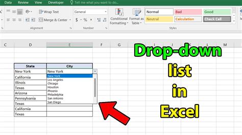 5 Excel Drop Down Tips
