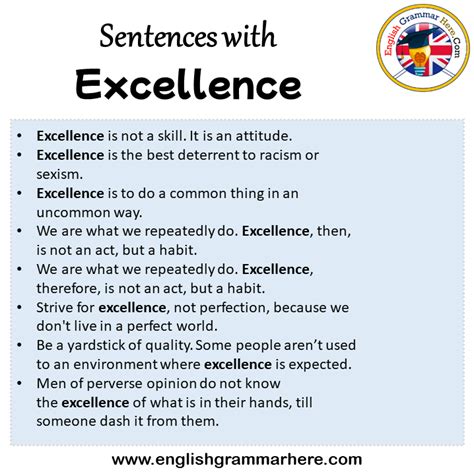 excellence meaning in urdu with example sentence