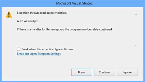 Exception Access Violation Debugger