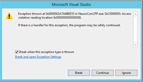 Exception Access Violation Matlab