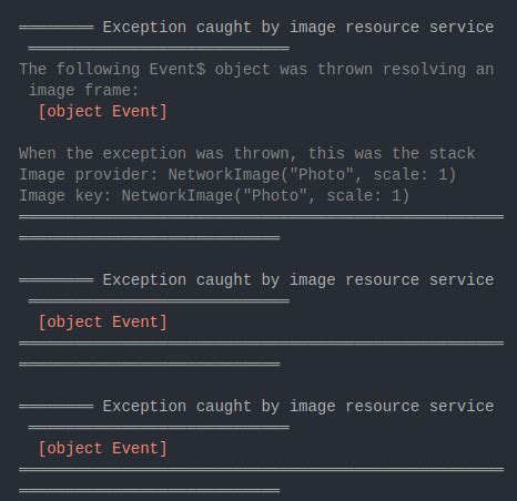 Exception Caught By Image Resource Service Unsupported Operation Namespace