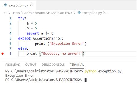 exception handling in python with example pdf