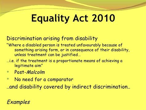 exceptions to equality act 2010