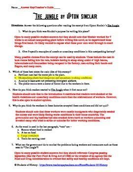 Excerpts From The Jungle by Upton Sinclair Google Docs