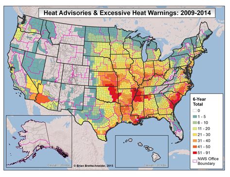 excessive heat warning near me map