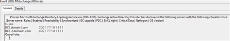 Exchange Cannot Find Global Catalog Server