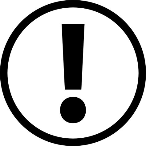 exclamation mark in circle symbol text copy and paste