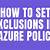 exclusions in azure policy