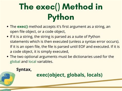 exec method in python